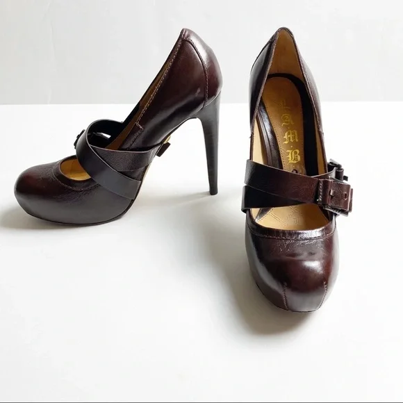 L.A.M.B Gwen Stefani Retro Buckle Pinup Loafer vintage 40s rockabilly style